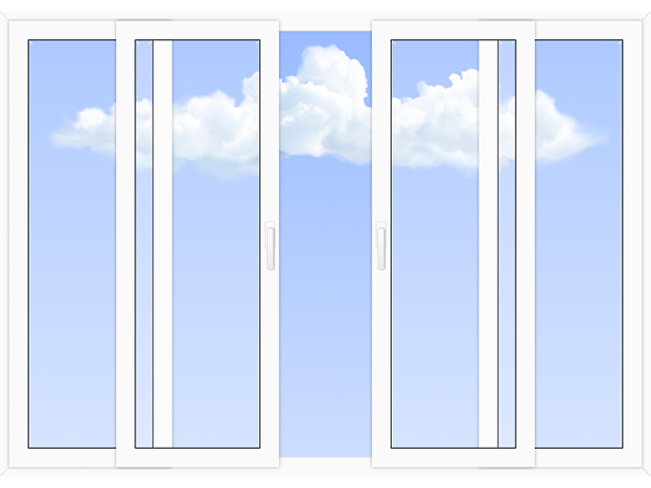 Холодное остекление 1200×1400 см